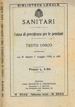 Sanitari. Cassa di previdenza per le pensioni