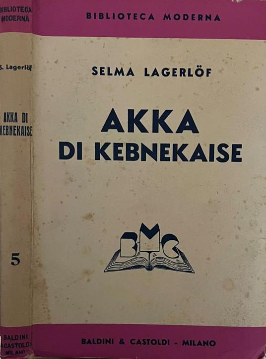 Akka di Kebnekaise - Selma Lagerlof - copertina