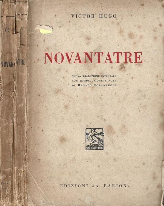 Novantatre - Victor Hugo - copertina