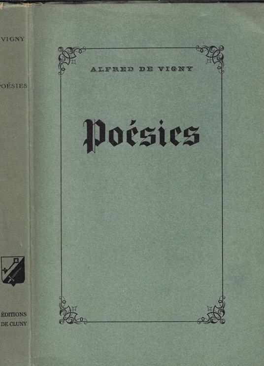 Poesies completes - Alfred de Vigny - copertina