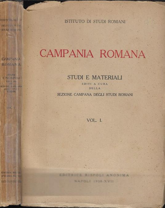 Campania romana Vol. I - copertina