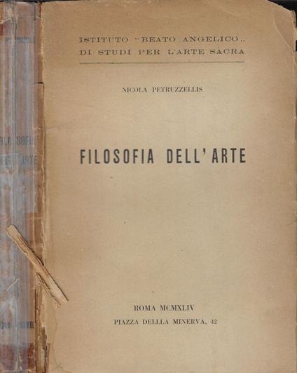 Filosofia dell'arte - Nicola Petruzzellis - copertina