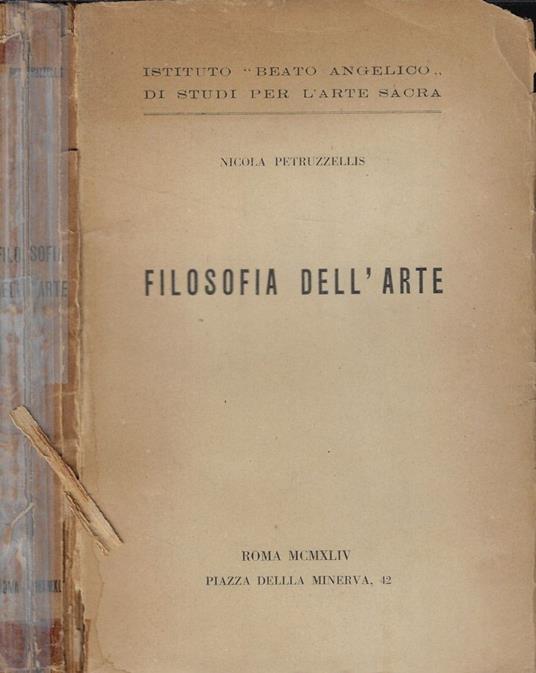 Filosofia dell'arte - Nicola Petruzzellis - copertina