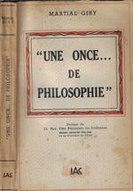 Une once… de philosophie