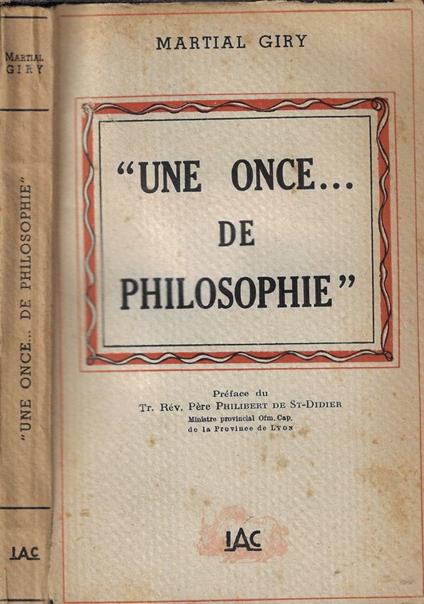 Une once… de philosophie - copertina