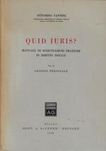 Quid Iuris? Vol. II- Lesione personale