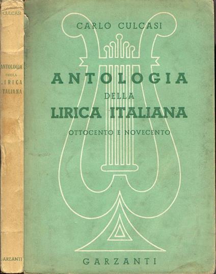 Antologia della Lirica Italiana - Carlo Culcasi - copertina