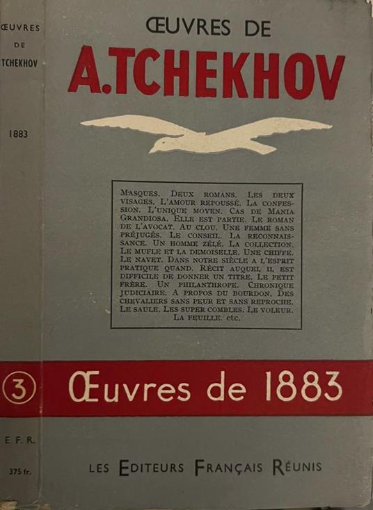 Oevres de 1883 - A. Tchekhov - copertina
