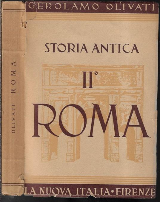 Storia antica Vol. II - Gerolamo Olivati - copertina