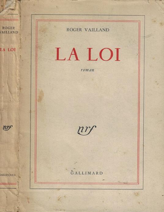 La loi - Roger Vailland - copertina