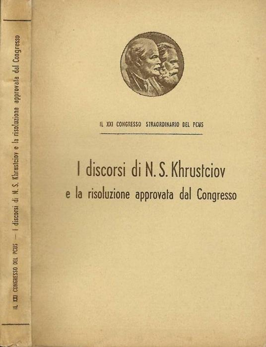 I discorsi di N. S. Khrustciov - copertina