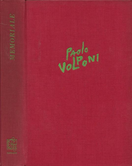 Memoriale - Paolo Volponi - copertina