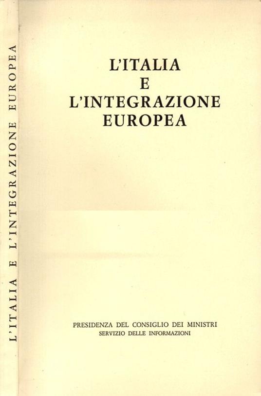 L' Italia e l'integrazione europea - copertina