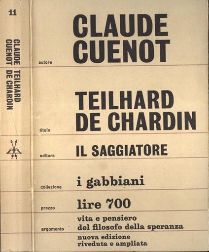 Teilhard de Chardin - Claude Cuenot - copertina