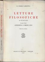 Letture filosofiche vol. I Antichità e medio evo