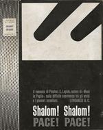 Shalom! Shalom! Pace! Pace!