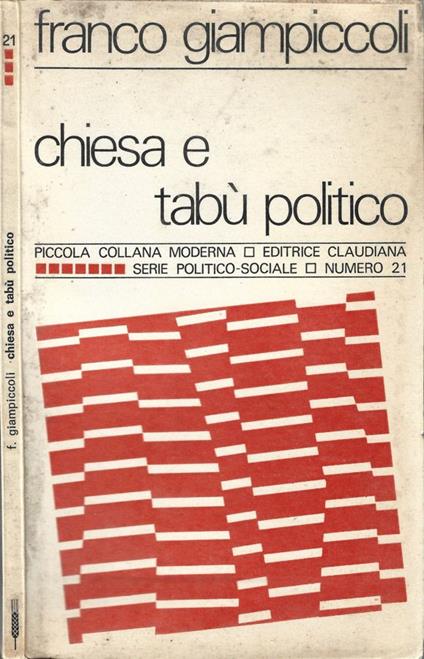 Chiesa e tabù politico - Franco Giampiccoli - copertina