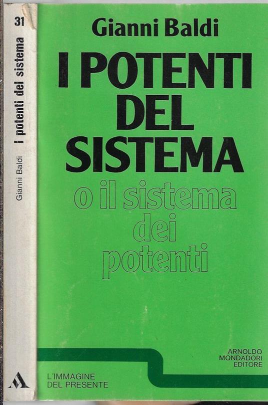 I potenti del sistema - Gianni Baldi - copertina
