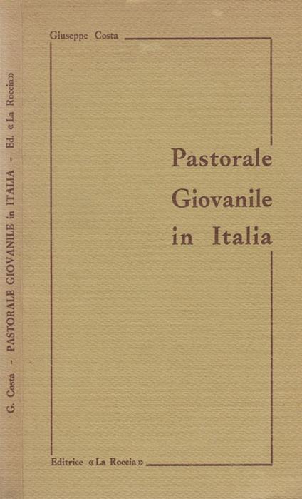 Pastorale Giovanile in Italia - Giuseppe Costa - copertina