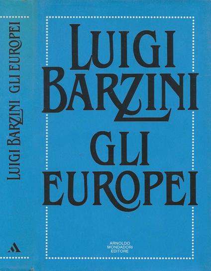 Gli europei - Luigi Barzini - copertina