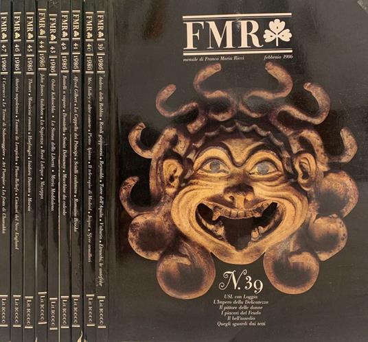 FMR - Mensile d'arte e di cultura dell'immagine. Anno 1986 - N. 39-40-41-42-43-44-45-46-47 - copertina
