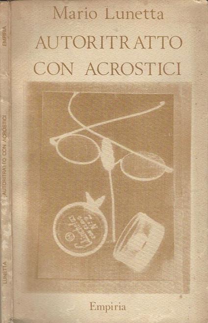 Autoritratto con acrostici - Mario Lunetta - copertina