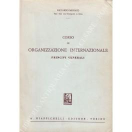 Corso di organizzazione internazionale. Principi generali - copertina