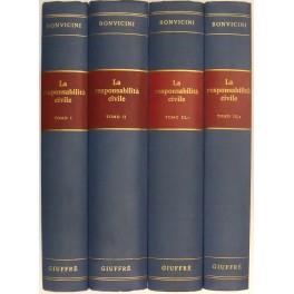 La responsabilità civile. Vol. I - Responsabilità soggettiva ed oggettiva contrattuale ed extra contrattuale. Responsabilità per fatto altrui. Vol. II - Responsabilità da accadimento tipico. Parte speciale Il danno a persona. Vol. III,1 e 2 - Assicurazi - Eugenio Bonvicini - copertina
