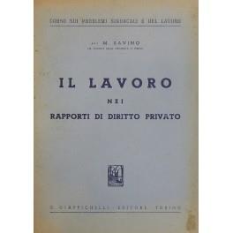 Il lavoro nei rapporti di diritto privato - Salvo Manfredi - copertina