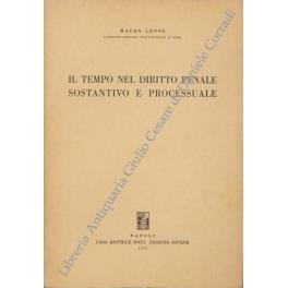 Il tempo nel diritto penale sostantivo e processuale - Mauro Leone - copertina