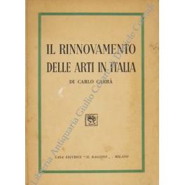 Il rinnovamento delle arti in Italia - copertina