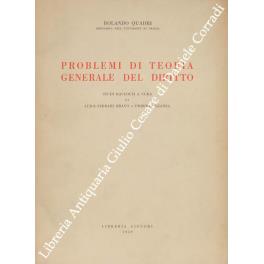 Problemi di teoria generale del diritto. Studi raccolti a cura di Luigi Ferrari Bravo e Umberto Leanza - copertina