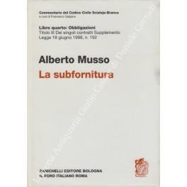 La subfornitura - Alberto Musso - copertina