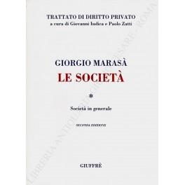 Le società. Società in generale - Giorgio Marasà - copertina