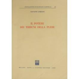 Il potere dei tribuni della plebe - Giovanni Lobrano - copertina