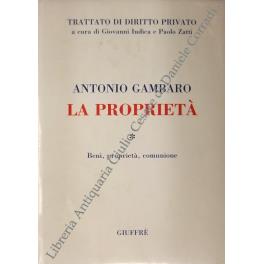 La proprietà. Beni, proprietà, comunione - Antonio Gambaro - copertina