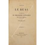 Essai sur le beau ou elements de philosophie esthetique. Traduit de l'italien par Joseph Bertinatti