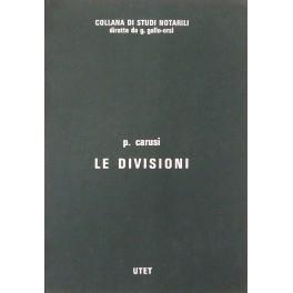 Le divisioni - Pietro Carusi - copertina