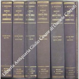 Manuale di diritto civile e commerciale (Codici e norme complementari). Vol. I - Introduzione (L'ordinamento giuridico italiano). Dottrine generali (Art. 1-48); Vol. II,1 - Diritti della personalità, Diritto della famiglia, Diritti reali (Art. 49-97  - copertina