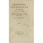 Imperatoris Justiniani Institutionum Libri quatuor. Adjecti sunt ex Digestis Tituli de verborum significatione & de Regulis Juris. Cum Indice ad eosdem