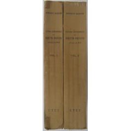 Sistema istituzionale del diritto privato italiano. Vol. I - Introduzione. Parte preliminare. Parte generale. Diritti della personalità. Diritto di famiglia. Diritti reali; Vol. II - Obbligazioni e contratti. Successioni per causa di morte - copertina