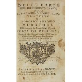 Delle forze dell'intendimento umano ossia il Pirronismo confutato... opposto al Libro del preteso Monsig. Huet intorno alla debolezza dell'umano intendimento - copertina