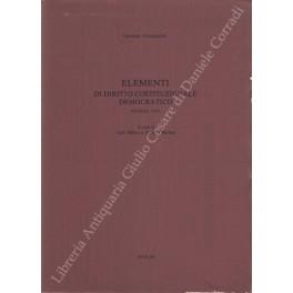 Elementi di diritto costituzionale democratico (Venezia 1797). A cura di Italo Mereu e Daniela Barbon - Giuseppe Compagnoni - copertina