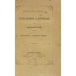 Reliquie d'un naufragio. Studi storici e letterarj.. Storia dei Papi. Il Marchese di Villamarina - Ferdinando Cossio - copertina