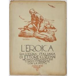 L' Eroica. Rassegna Italiana. Anno XVII. Quaderno 129-130 - Ettore Cozzani - copertina