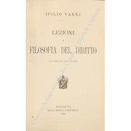 Lezioni di filosofia del diritto. Col ritratto dell'Autore - copertina