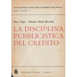 La disciplina pubblicistica del credito - copertina