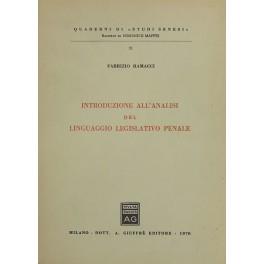 Introduzione all'analisi del linguaggio legislativo penale - Fabrizio Ramacci - copertina