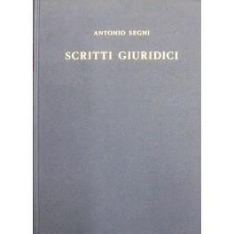 Scritti giuridici - Antonio Segni - copertina
