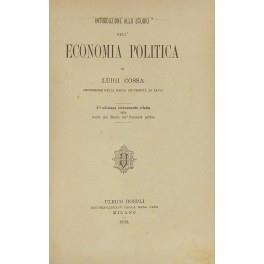 Introduzione allo studio dell'economia politica - Luigi Costa - copertina